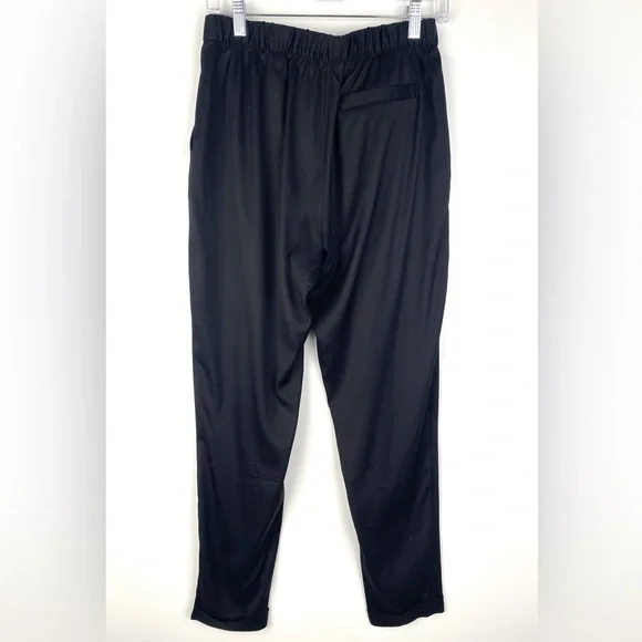 T by Alexander Wang Silk Elastic Waist Pants
